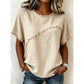 📢📢40% OFF !! ⏰Women’s Summer Top with Raw Edge Paneling