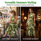 📢📢50% OFF !! ⏰Women's Halter Neck Sleeveless Printed Dress