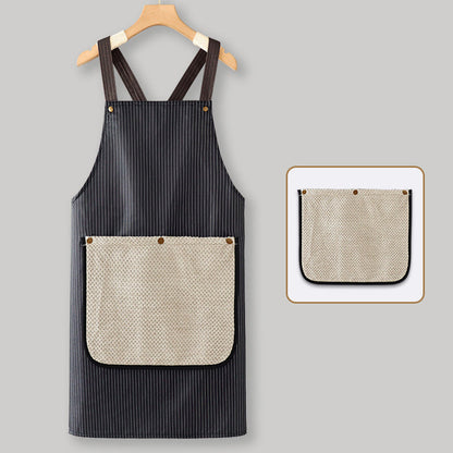 📢📢50% OFF !! ⏰Cross-Back Waterproof Apron with Detachable Hand Towel