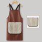 📢📢50% OFF !! ⏰Cross-Back Waterproof Apron with Detachable Hand Towel