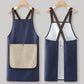 📢📢50% OFF !! ⏰Cross-Back Waterproof Apron with Detachable Hand Towel