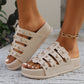 📢📢40% OFF !! ⏰Multi-Strap Platform Beach Slides for Women