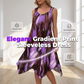 📢📢50% OFF !! ⏰Elegant Gradient Print Sleeveless Dress