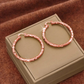 📢📢50% OFF !! ⏰Women’s Minimalist Textured Hoop Earrings Statement Round Jewelry