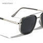 📢📢50% OFF !! ⏰Geometric Frame Double Beam Polarized Sunglasses