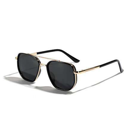 📢📢50% OFF !! ⏰Geometric Frame Double Beam Polarized Sunglasses