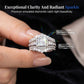 📢📢50% OFF !! ⏰Women's Princess Cut Cubic Zirconia Filled Ring