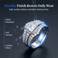 📢📢50% OFF !! ⏰Women's Princess Cut Cubic Zirconia Filled Ring