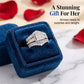 📢📢50% OFF !! ⏰Women's Princess Cut Cubic Zirconia Filled Ring