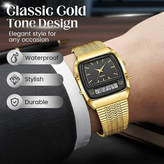 📢📢50% OFF !! ⏰Retro Style Square Face Multifunction Watch