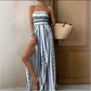 📢📢40% OFF !! ⏰Geometric Print Smocked Bodice Jumpsuit