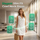 📢📢50% OFF !! ⏰Elegant Slim Fit Cowl Neck Dress