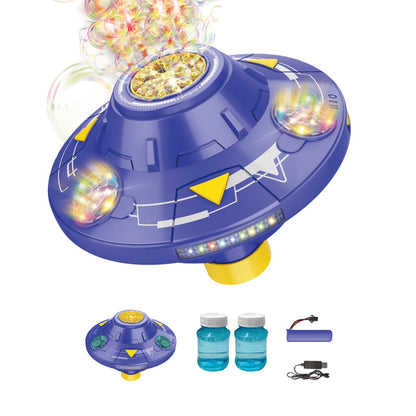 📢📢40% OFF !! ⏰Smart Rotating UFO Bubble Machine