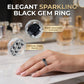 📢📢50% OFF !! ⏰Women's Vintage Black Zircon Ring