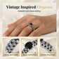 📢📢50% OFF !! ⏰Women's Vintage Black Zircon Ring