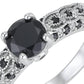 📢📢50% OFF !! ⏰Women's Vintage Black Zircon Ring
