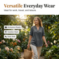 📢📢50% OFF !! ⏰Women's Casual Loose Fit V-Neck Blouse
