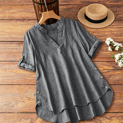 📢📢50% OFF !! ⏰Women's Casual Loose Fit V-Neck Blouse