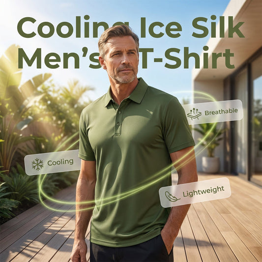 📢📢50% OFF !! ⏰Men's Summer Breathable Collared T-Shirt