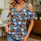 📢📢50% OFF !! ⏰Women's Printed Cold Shoulder V-Neck Top