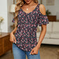 📢📢50% OFF !! ⏰Women's Printed Cold Shoulder V-Neck Top