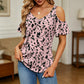 📢📢50% OFF !! ⏰Women's Printed Cold Shoulder V-Neck Top