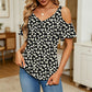 📢📢50% OFF !! ⏰Women's Printed Cold Shoulder V-Neck Top