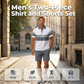 📢📢40% OFF !! ⏰Men's Two-Piece Shirt and Shorts Set