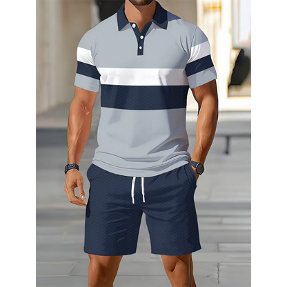 📢📢40% OFF !! ⏰Men's Two-Piece Shirt and Shorts Set