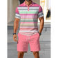 📢📢40% OFF !! ⏰Men's Two-Piece Shirt and Shorts Set
