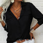 📢📢50% OFF !! ⏰Women's Solid Lapel Long Sleeves Button-Down Shirt
