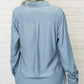 📢📢50% OFF !! ⏰Women's Solid Lapel Long Sleeves Button-Down Shirt
