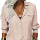 📢📢50% OFF !! ⏰Women's Solid Lapel Long Sleeves Button-Down Shirt