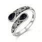 📢📢50% OFF !! ⏰Vintage Adjustable Open Ring with Teardrop Glowing Zircon