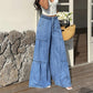 📢📢50% OFF !! ⏰Women's High Waist Wide Leg Denim Pants