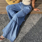 📢📢50% OFF !! ⏰Women's High Waist Wide Leg Denim Pants