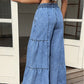 📢📢50% OFF !! ⏰Women's High Waist Wide Leg Denim Pants