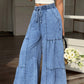 📢📢50% OFF !! ⏰Women's High Waist Wide Leg Denim Pants