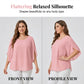 📢📢50% OFF !! ⏰Women’s Summer Batwing Sleeve Top Casual Split Loose Blouse
