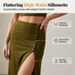 📢📢50% OFF !! ⏰Women's Short Sleeve Top and Slit Midi Skirt Set