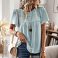 📢📢40% OFF !! ⏰Women's Casual Crew Neck Short Sleeve Blouse