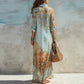 📢📢40% OFF !! ⏰Women's Elegant Retro Print Maxi Dress