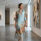 📢📢40% OFF !! ⏰Women's Elegant Retro Print Maxi Dress