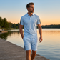 📢📢40% OFF !! ⏰Men's Casual Short-Sleeve Shorts Set