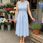 📢📢40% OFF !! ⏰Women's Retro Bubble Sleeve Solid Color Slit Off Shoulder Dress