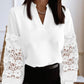 📢📢50% OFF !! ⏰V-Neck Breathable Sheer Long Sleeve Top