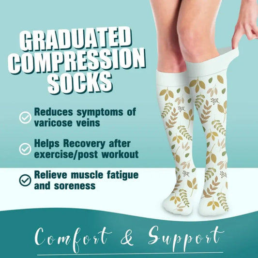 📢📢50% OFF !! ⏰High-Elastic Breathable Calf Compression Socks
