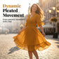 Women's V-Neck Ruffle Dress