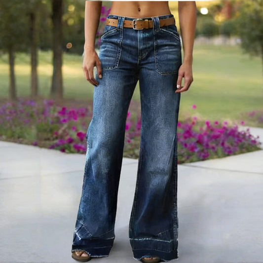 📢📢40% OFF !! ⏰Women's Retro Flare Jeans with Pockets