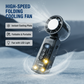 📢📢50% OFF !! ⏰High-Speed Folding Cooling Fan with LED Light